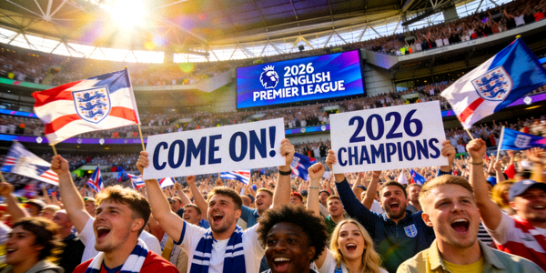 2026赛季英格兰英超联赛比赛现场球迷欢呼场景