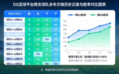 DS足球平台两支球队多年交锋历史记录与胜率对比图表